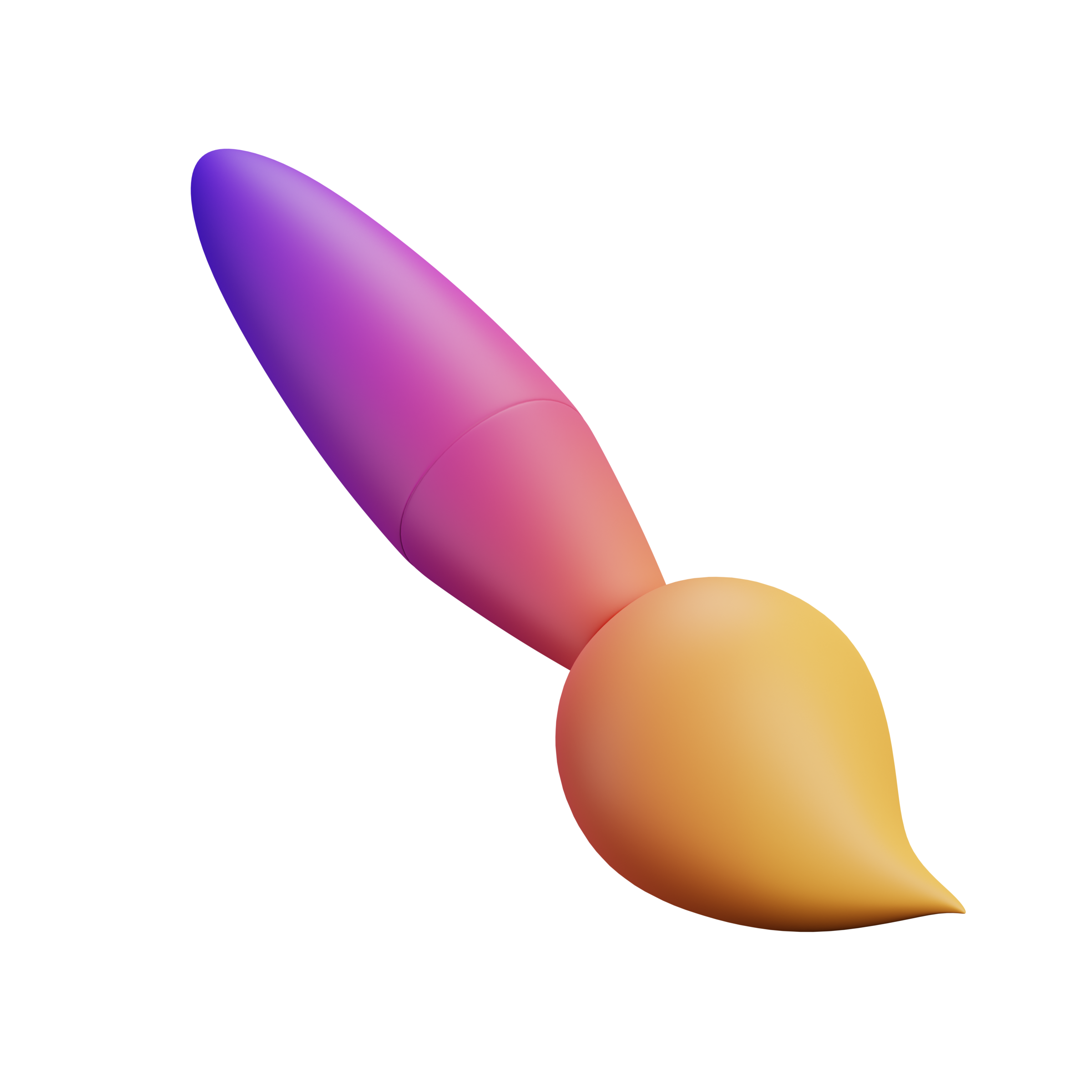this is a 3d image of a paintbrush